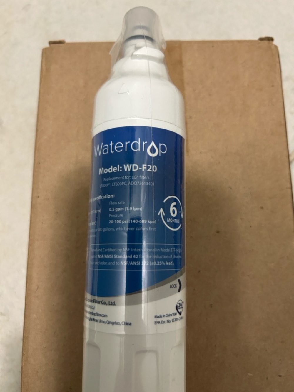 WD-F20 Refrigerator Water Filter - White/Blue